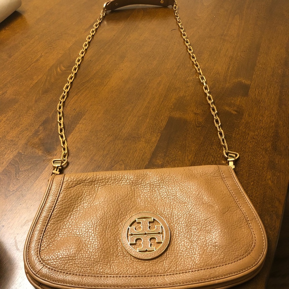 Tory Burch tan satchel/shoulder bag